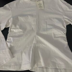 H&M Cream Long Sleeve Shirt